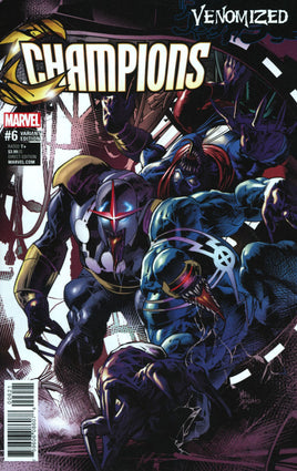 Champions (Marvel) Vol 2 #6 Cover B Variant Mike Deodato Jr Venomized Cover