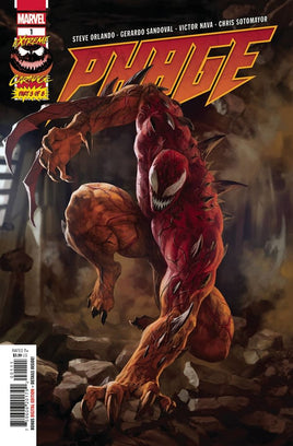 EXTREME CARNAGE PHAGE #1, by (W) Steve Orlando (A) Gerardo Sandoval (CA) Skan, in stores Wednesday, July 21, 2021 from MARVEL COMICS