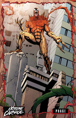 EXTREME CARNAGE PHAGE #1 JOHNSON CONNECTING VAR, by (W) Steve Orlando (A) Gerardo Sandoval (CA) Jeff Johnson, in stores Wednesday, July 21, 2021 from MARVEL COMICS